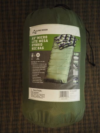 Sleeping bag (rated to 45 degree F) 1