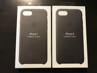 iPhone 7 Storm Gray Leather Case / iPhone 8 Charcoal Gray Leather Case 1