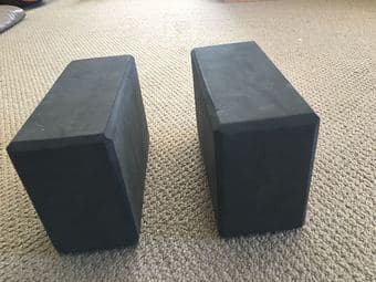 yoga blocks and a roller 3