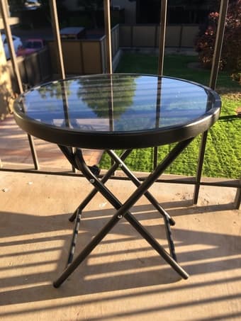 Outdoor Furniture: Zero Gravity Lounge Chair + Glass Table 3
