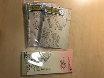 Stationery with Japanese traditional patterns 1