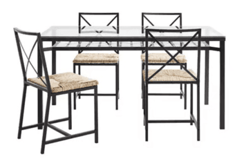 Large IKEA Dining Table, 4 chairs 1
