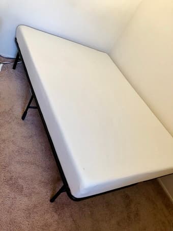 Moving Sale! Full Size Bed Frame + Mattress 1