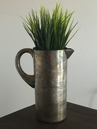 Vintage Patina Silver Jug 2