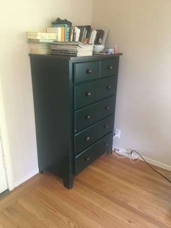 Green Pottery Barn Wooden Dresser 2