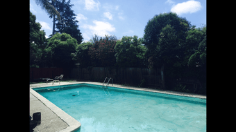 Master bdrm suite in large home. Big pool!! Great roommates! 1