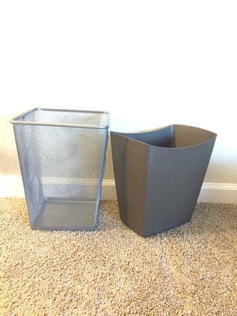Garbage basket/bins (one metal, one plastic!) 1