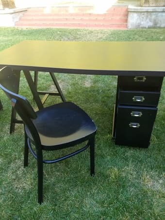 2 Ikea desks with chairs 1