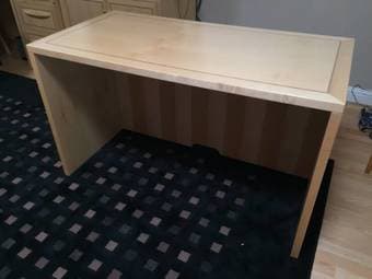 Solid wood Scandinavian Designs desk, like-new 1