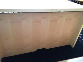 Solid wood Scandinavian Designs desk, like-new 3