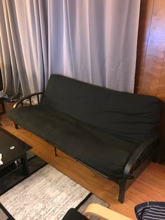 Futon Sofa (Mattress + Metal Frame + Futon Cover) 2