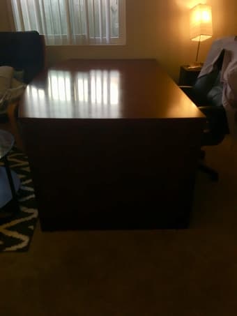 Beautiful Mahogany Large, Solid Desk 2