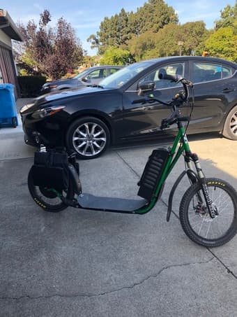 Stand up ride electric scooter for 2 riders. 2