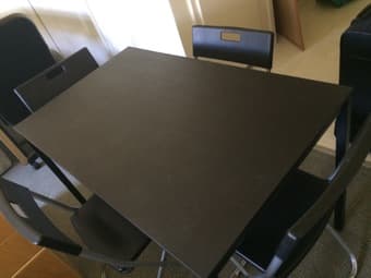 Table + 4 chairs (like new!) 1