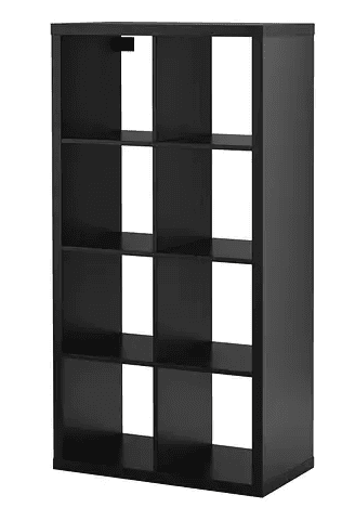 Ikea KALLAX bookshelf in Black Brown - LIKE NEW and ALREADY ASSEMBLED 1