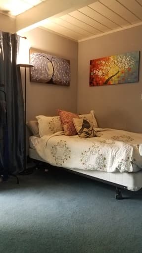 Avail 8/4 furn room with private garden entrance 1