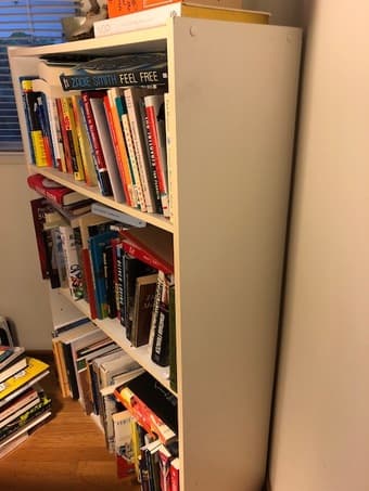Sturdy white bookshelf 3