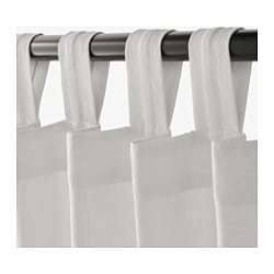 Lovely white curtains and curtain rod! (brand new) 2
