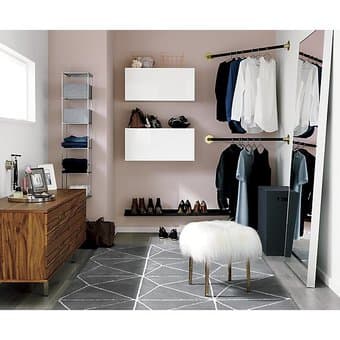 CB2 Black gunmetal wall shelf 42" (originally $60) 3