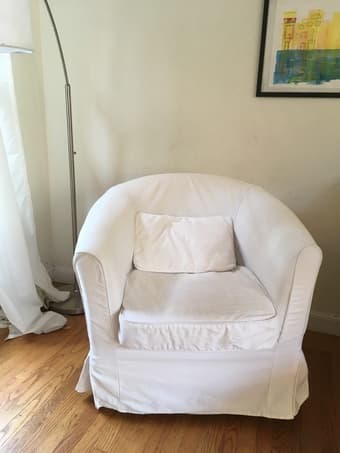 Ikea Tullsta Armchair with white cover 1