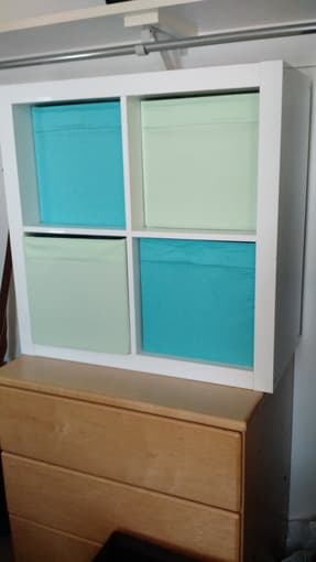 Ikea KALLAX four drawer shelving unit 1