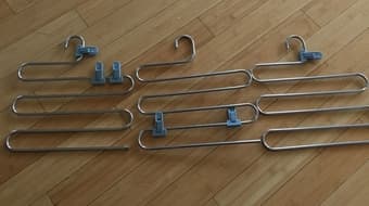 3x PANT CLOTHES HANGERS 2