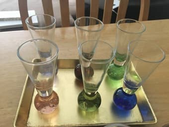 2 sets of shot glasses 2