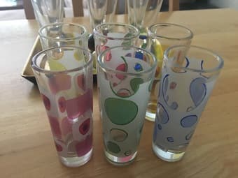 2 sets of shot glasses 3