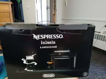 Nespresso Inissia machine + Aeroccino frother (hardly ever used) 2