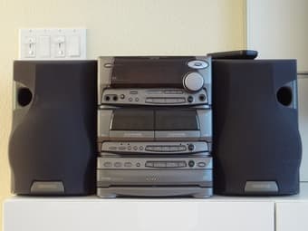 Kenwood XD-750 Hi-Fi Stereo System 3 cd changer dual deck 1