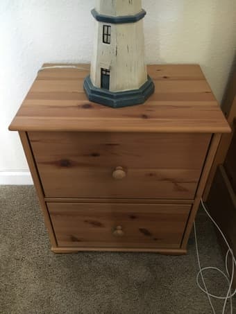 Ikea night stands + dresser 2