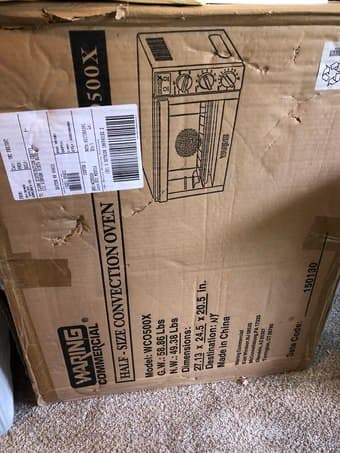 Waring WCO500X Half Size Countertop Convection Oven 2