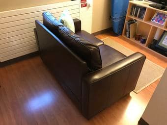 Bonded Leather Loveseat 2