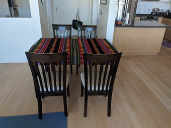 Dining room table and chairs 2