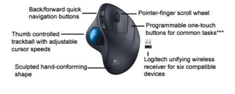Logitech Wireless Trackball Mouse 2