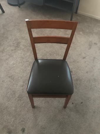 Two foldable chairs $15 1