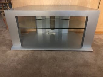 Glass Shelf TV Stand 1