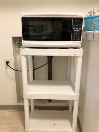 Moving Sale!  Sunbeam Microwave with frame 1