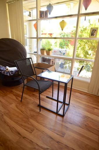 IKEA VITTSJO Black-Brown, Glass Laptop stand 3