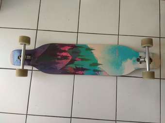 longboard complete cruiser and JBM international adult guards 2