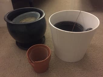 Multiple household items for sale (bowls, pic frame, planter) 2