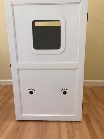 DELUXE SPACE-SAVING CAT LITTER HOUSE 1