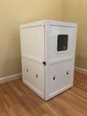 DELUXE SPACE-SAVING CAT LITTER HOUSE 2