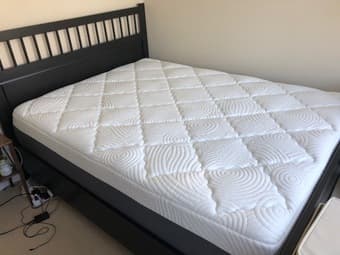 Queen Mattress and IKEA bedframe 1