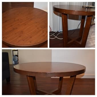 Move out sale dinning table center table side table 3