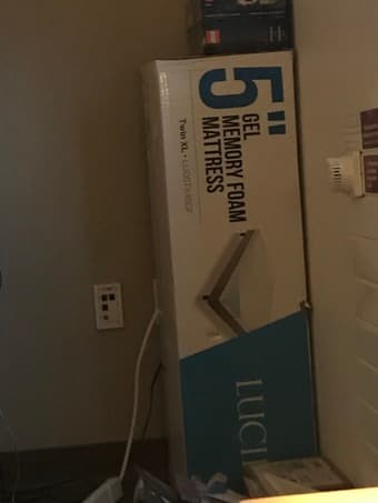 5” gel memory foam matress 1