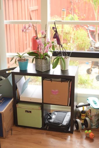 Ikea KALLAX black-brown 2X2 1