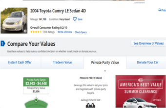 卖车（Car for sale） -2004 Toyota Camry 1