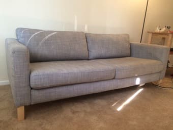 Ikea Light Gray Karlstad Couch 1