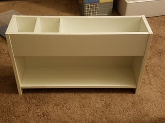 Desktop hutch/shelving unit 1